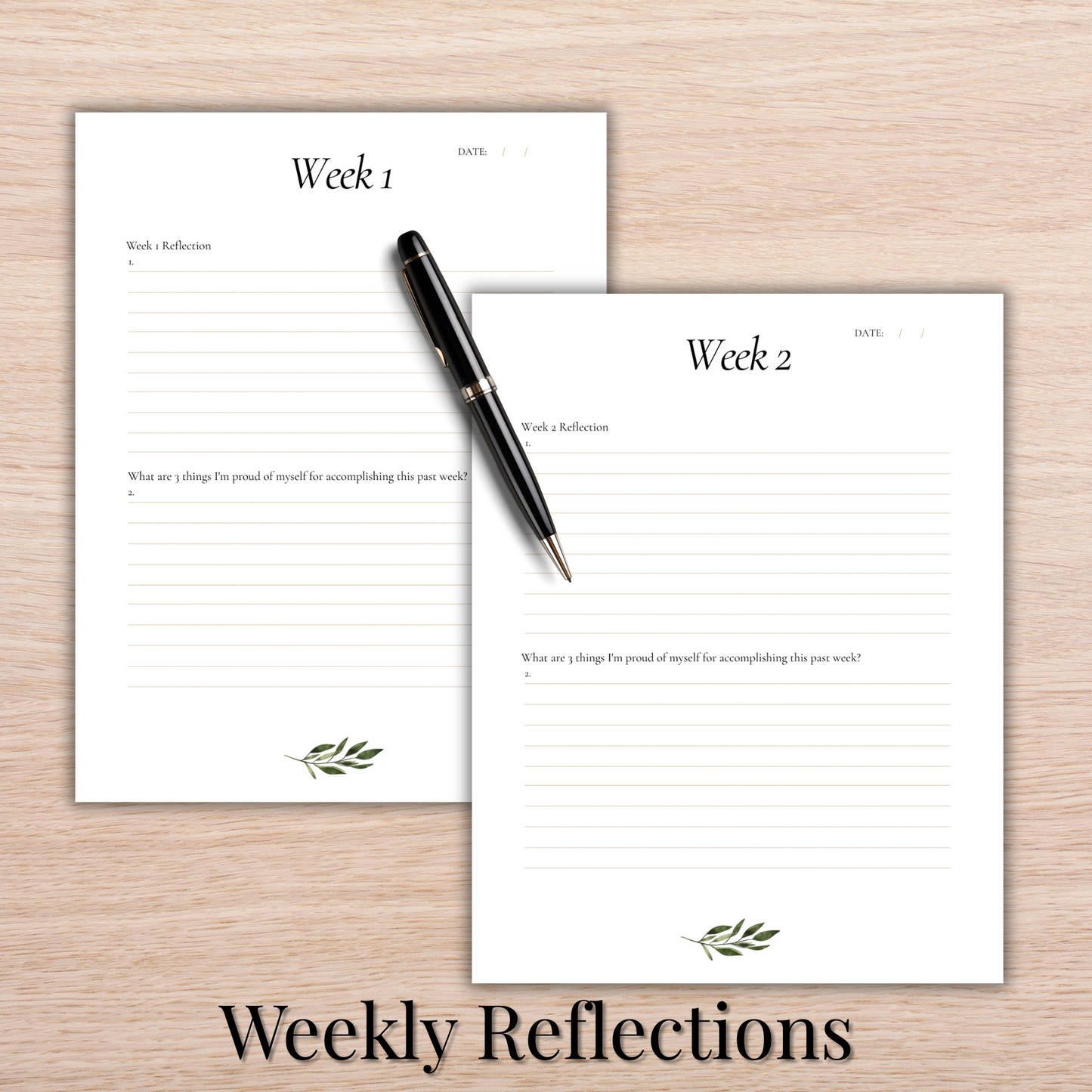 30 Day Self-Care Challenge Journal