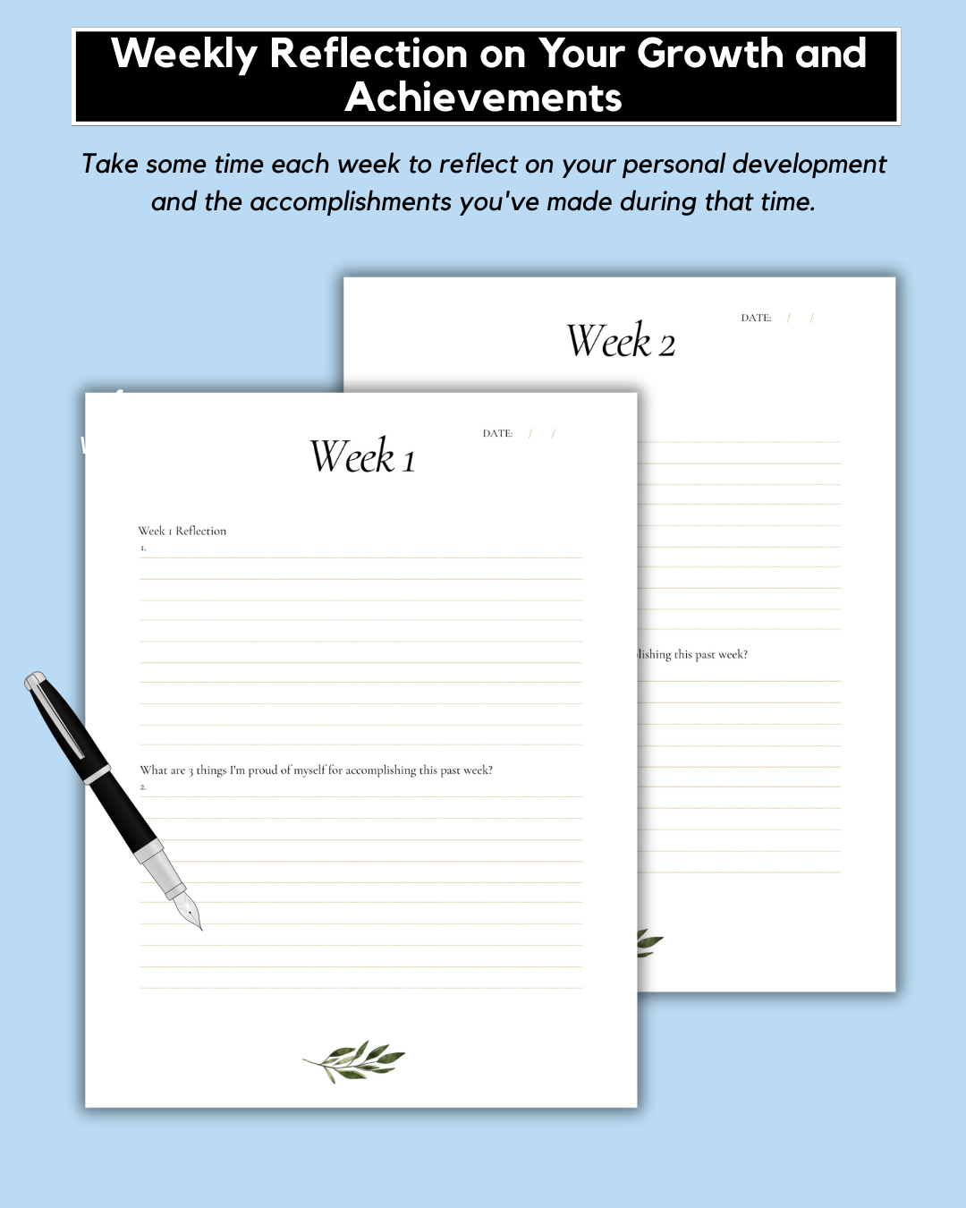 30 Day Self-Care Challenge Journal