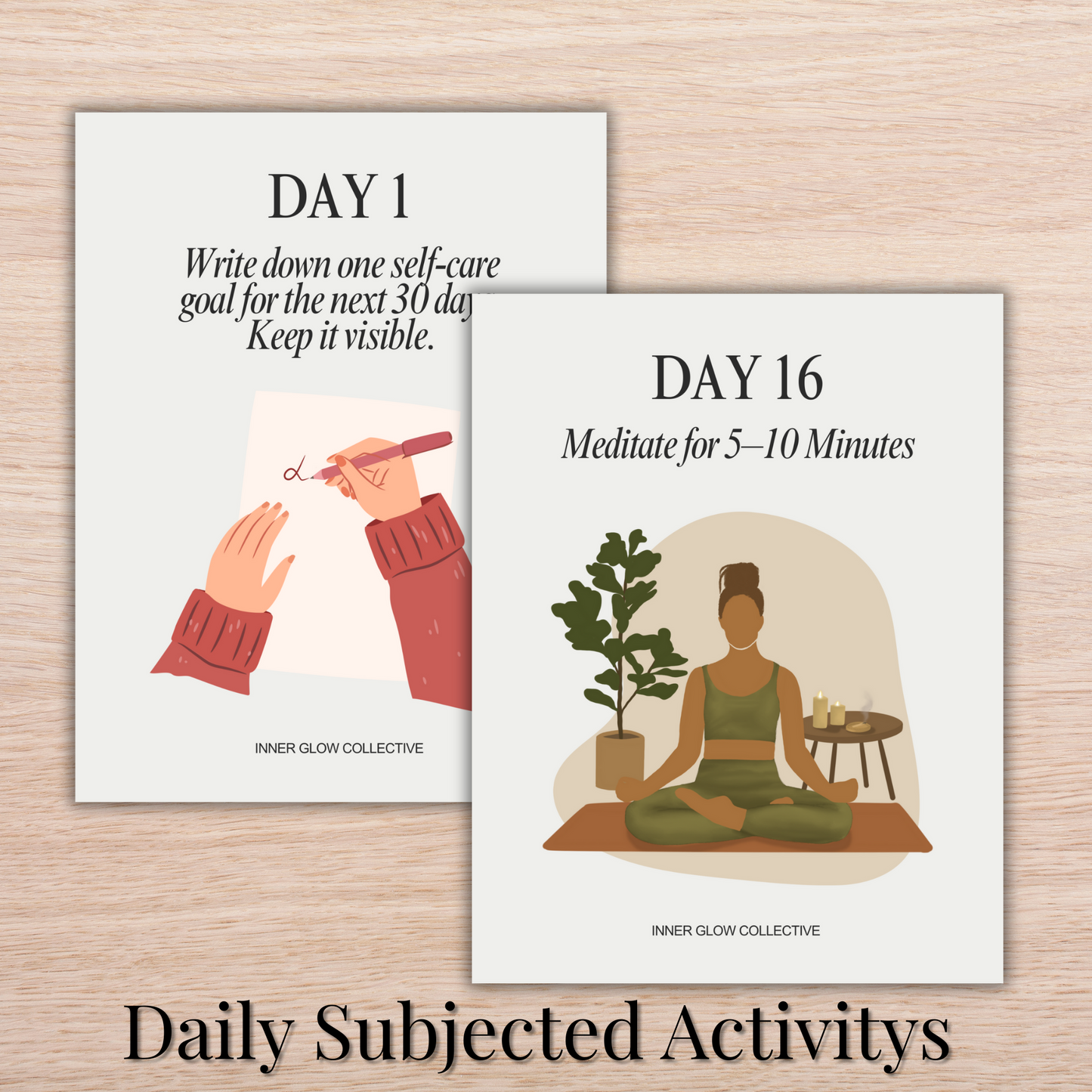 30 Day Self-Care Challenge Journal